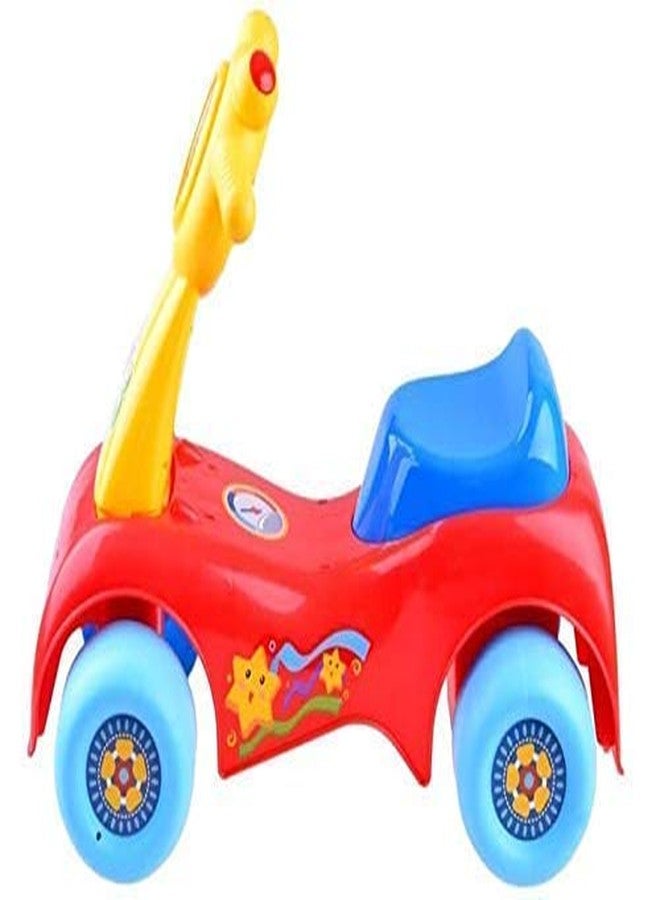 Shivaaro Ride-on Scooter for Children Pusher Scooter for Kids with Folding Seats Adjustable 4 Wheels Scooter for Girls and Boys Toddlers (Multicolor) - Image 3